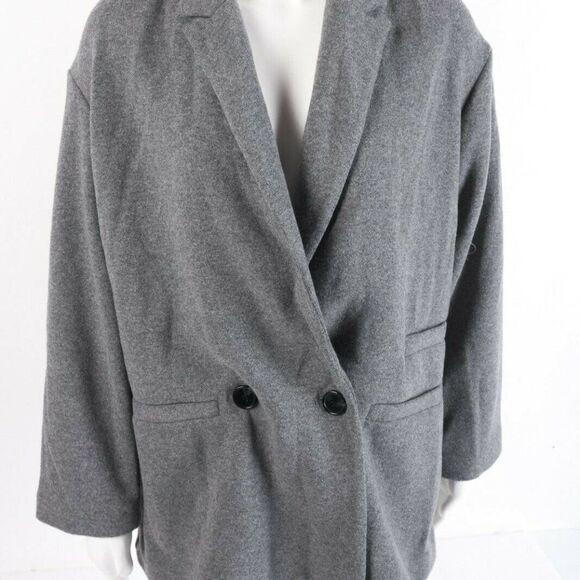 Zara Jackets & Blazers - Zara Womens Blazer Jacket Double Breasted XS gray